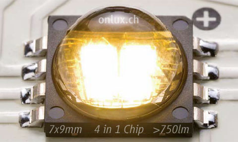 10W Multichip LED - Array with 4 LEDs