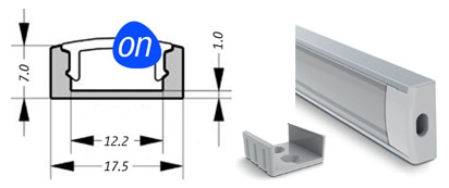 onlux Mini LED-Profil Zeichnung