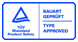 Bauart / Typ vom TÜV geprüft | Type approved by TÜV