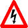 Hinweis / Warnung zu Elektrogefahr  | Warning or Advice of possible electric hazard