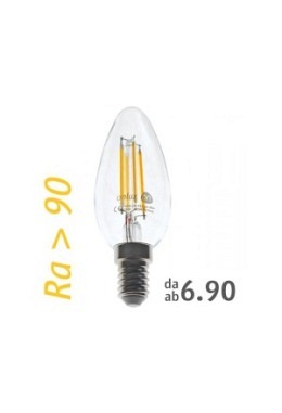 LED Bulb : onlux FiLux B35-4C E14 4-Filament LED 230V - 3.4W 310lm Ra>90 300°(30W)