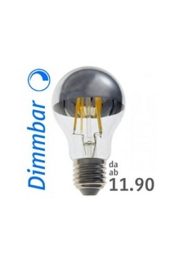 Ampoule LED calotte argentée : onlux FiLux A60-4EDS E27 DIM 4-Filament LED 230V - 7.4W 680lm Ra>80 Re-180°(60W)
