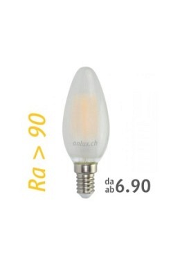 Lampa LED : onlux FiLux Opaca B35-4CM E14 4-Filament LED 230V - 3.4W 310lm Ra>90 300°(30W)