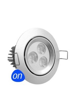 LED Downlight : DownLux 75-T1 - 3x2W Power LED - 7W